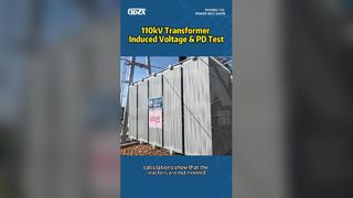 Prueba de PD y voltaje inducido por transformador de 110 kV