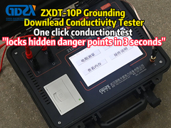 ZXDT-10P Tester de conductividad de conducción descendente de puesta a tierra