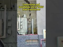 Sitio de construcción e instalación del transformador principal de 110 kV