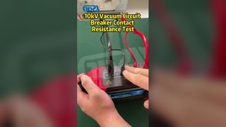 Prueba de resistencia de contacto del disyuntor de vacío de 10 kV