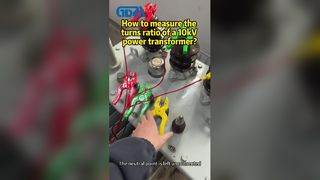 Cómo medir la relación de vueltas de una potencia de 10kV