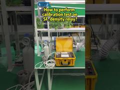 ¿Cómo realizar una prueba de calibración en el relé de densidad SF6?