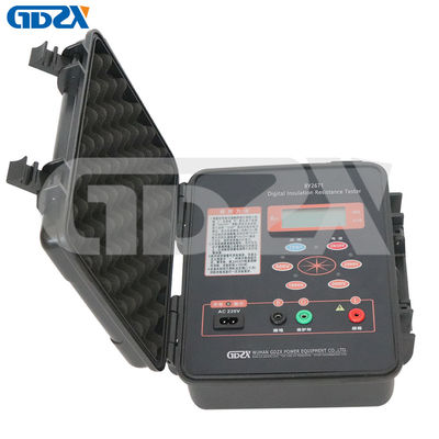Tester de resistencia al aislamiento digital de 500V 1000V 2000V 2500V